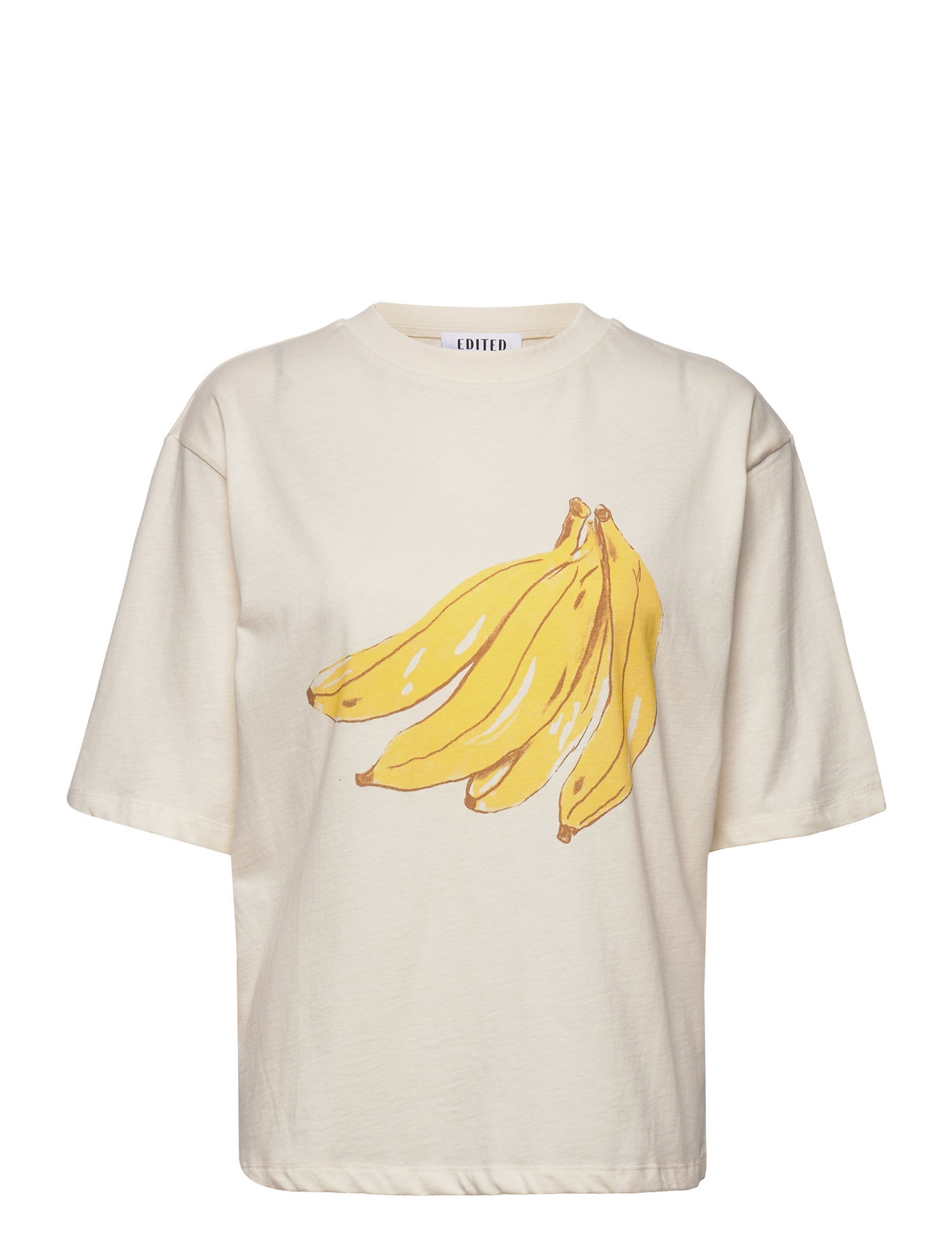 Dela T-Shirt T-shirts & Tops Short-sleeved Vit EDITED