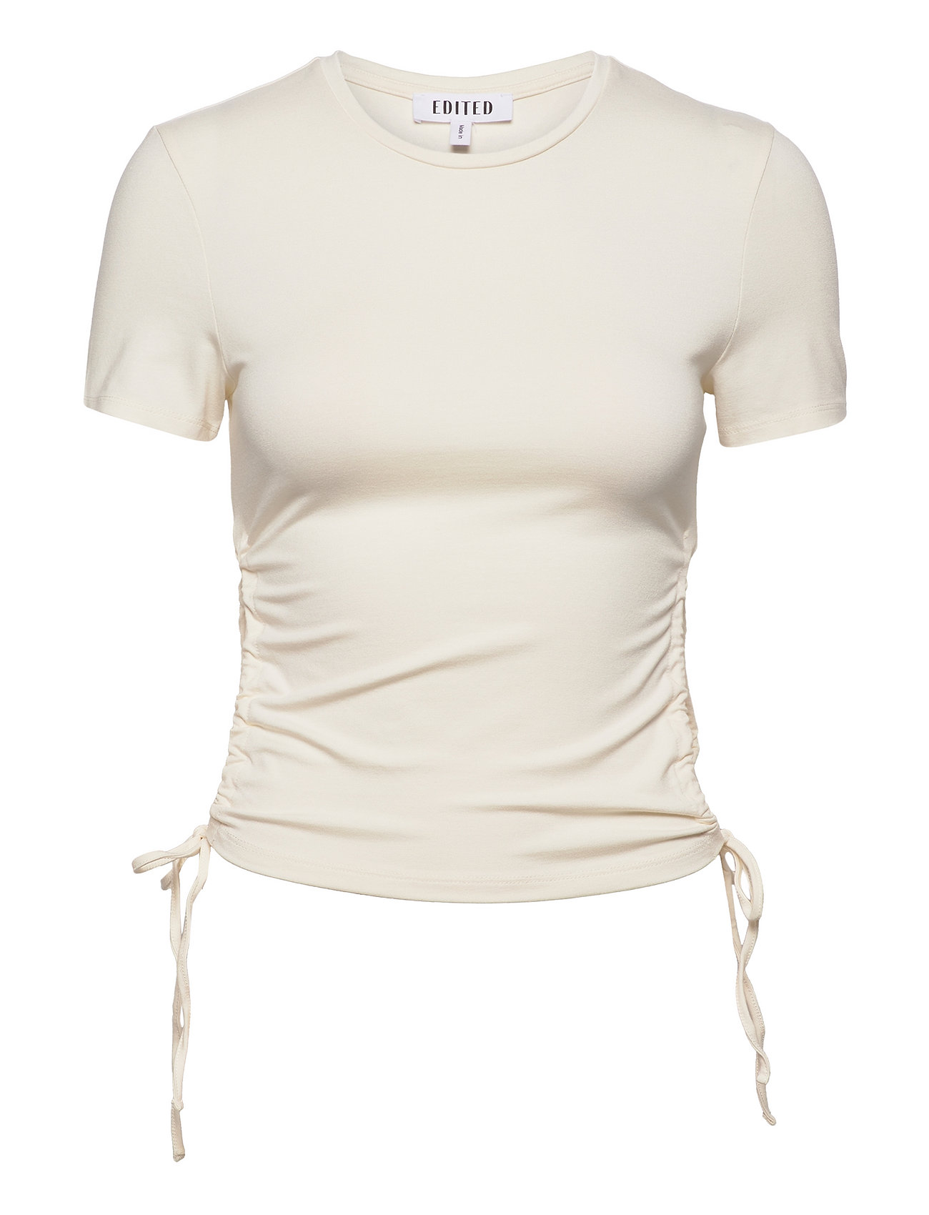 Gina Shirt T-shirts & Tops Short-sleeved Creme EDITED