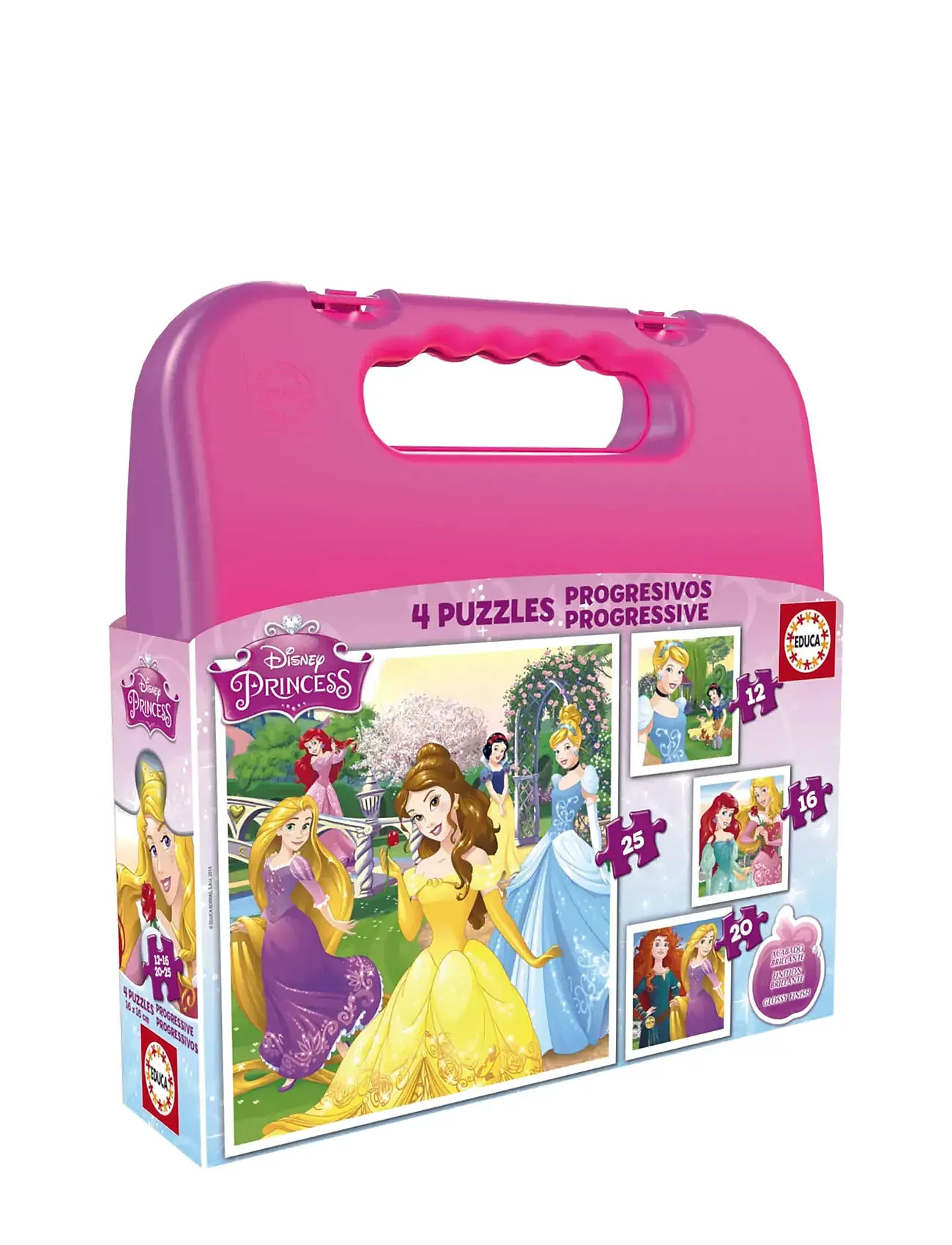 Educa 12-16-20-25 Disney Princess Toys Puzzles And Games Puzzles Classic Puzzles Multi/patterned Educa