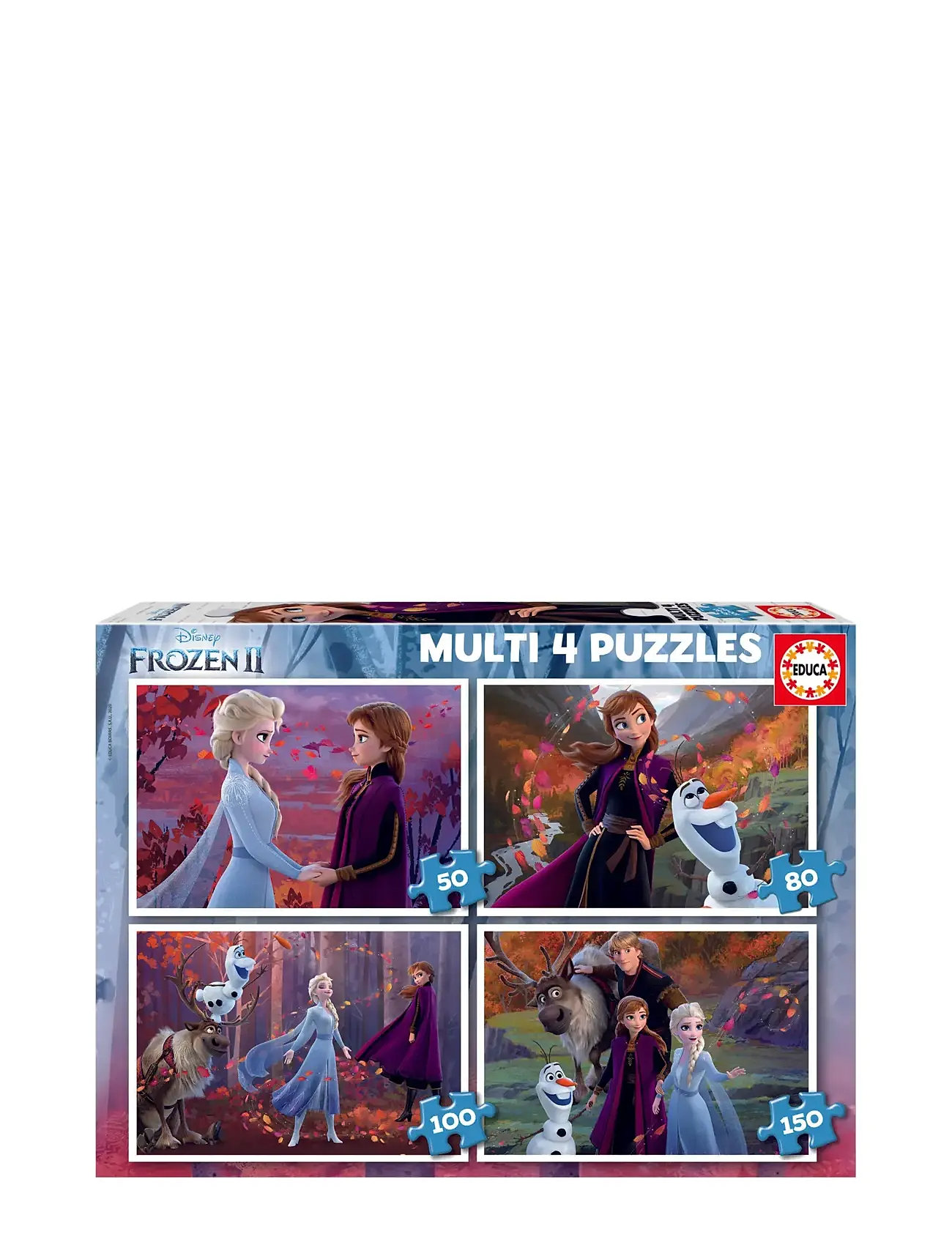 Educa 50-80-100-150 Frozen Toys Puzzles And Games Puzzles Classic Puzzles Multi/patterned Educa