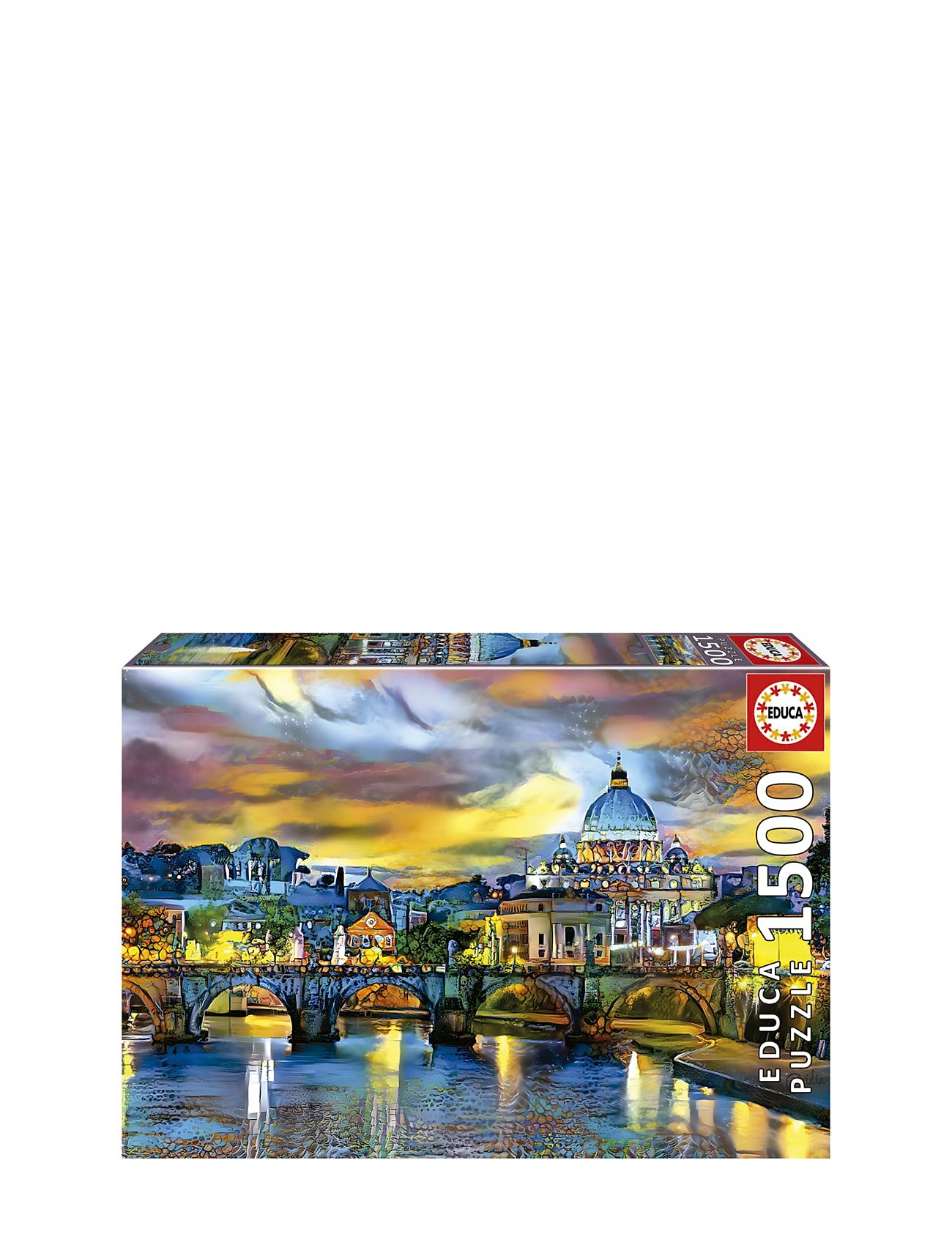 Educa 1500 St Peters Basilica & St Angelo Bridge Patterned Educa