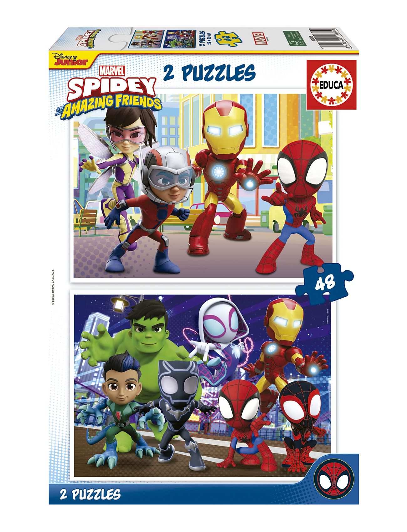Educa 2X48 Spidey & His Amazing Friends Patterned Educa