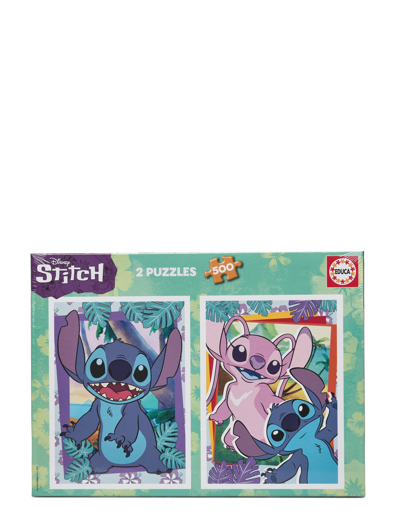 Educa 2X500 Stitch Toys Puzzles And Games Puzzles Classic Puzzles Multi/patterned Educa