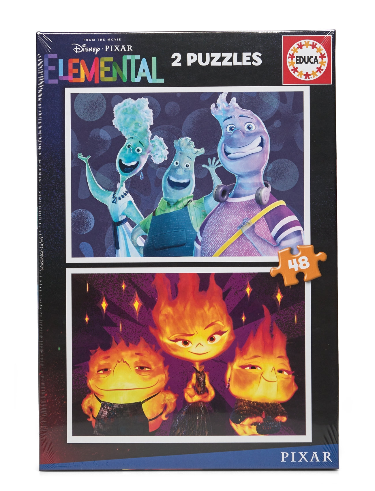 Educa 2X48 Elemental Toys Puzzles And Games Puzzles Classic Puzzles Multi/patterned Educa
