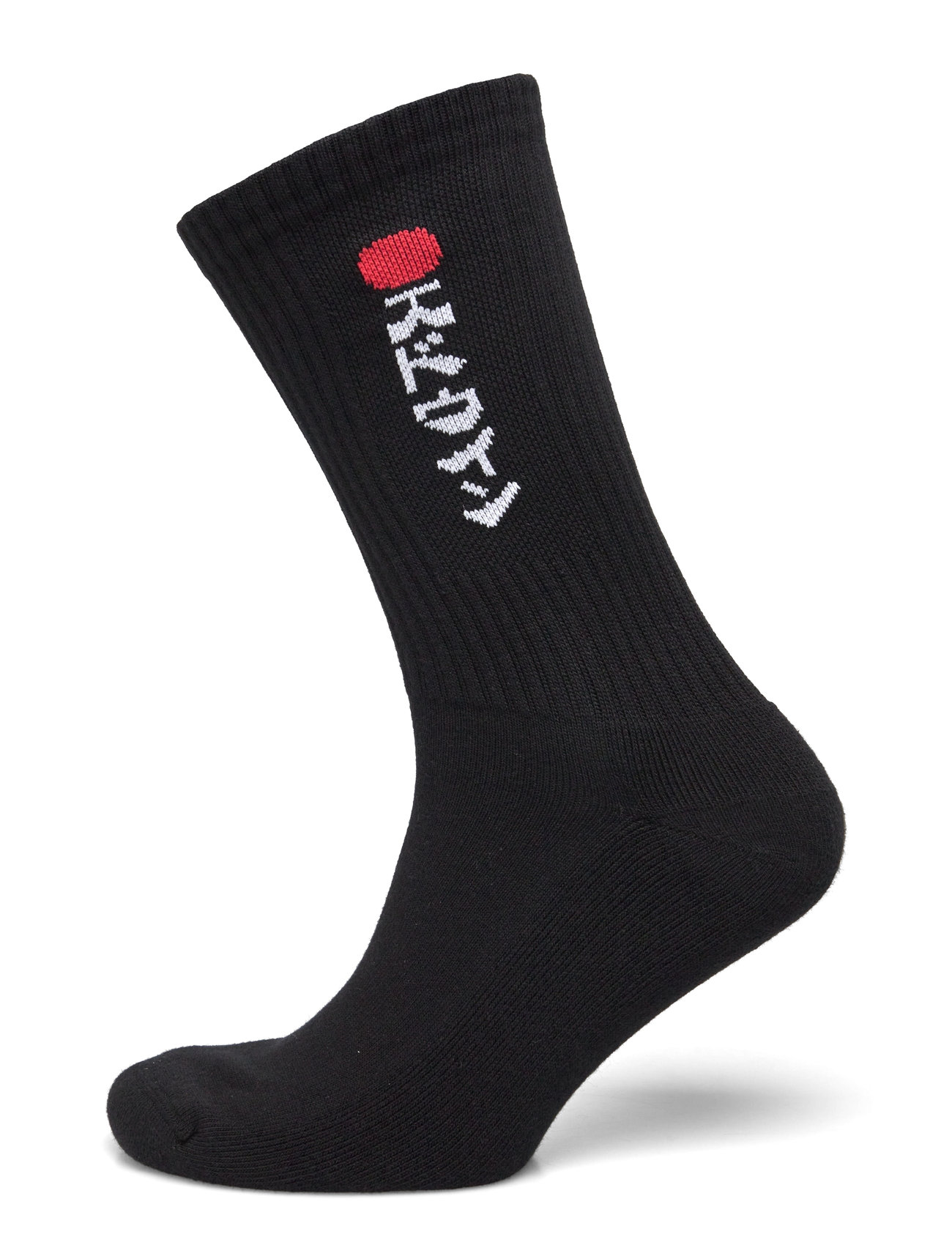 Edwin Kamifuji Socks - White, One Size, Black, Sokker > Almindelige Sokker, Herre