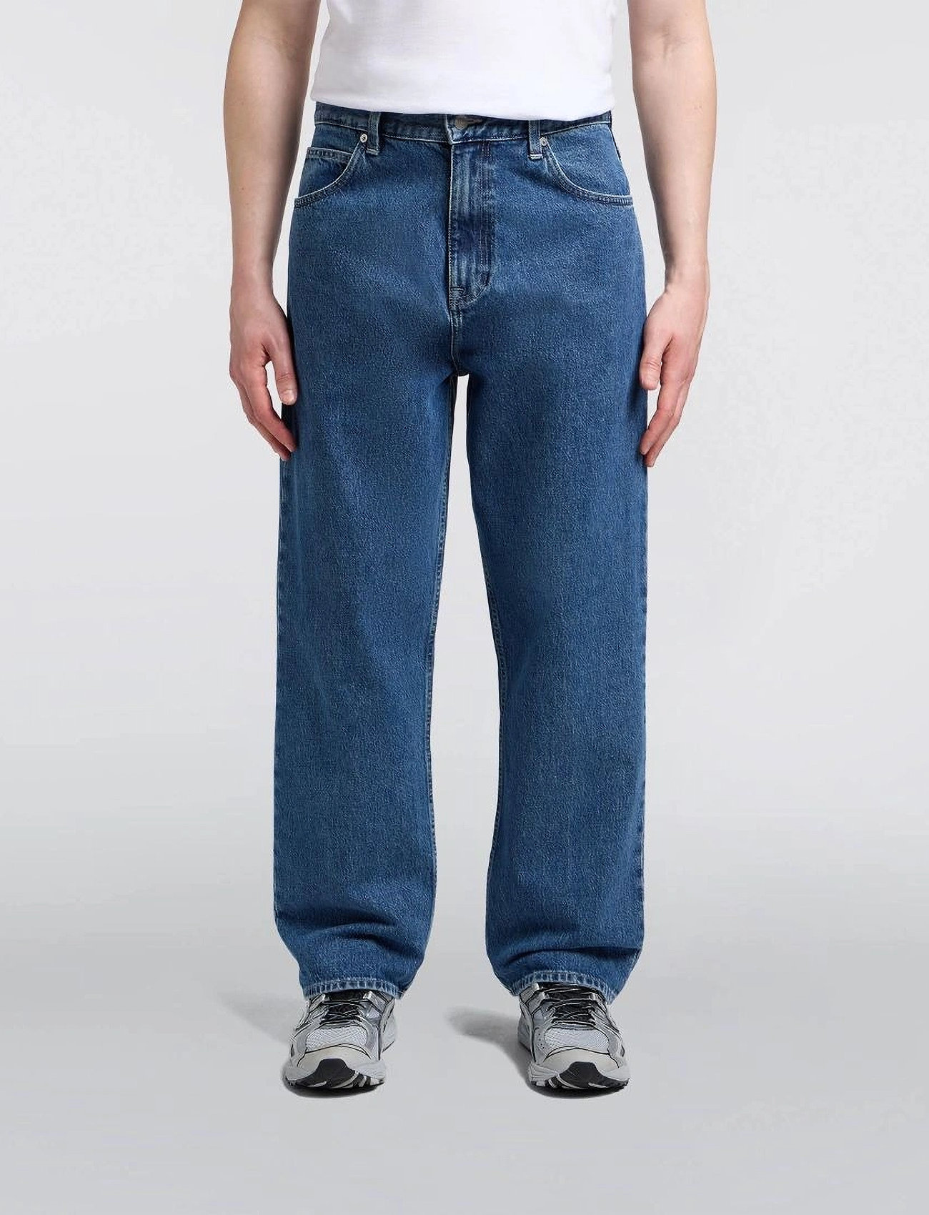 Edwin Matrix Pant - Blue - Mid Marble Wash, 33 x 30, Blue, Jeans > Afslappede, Herre