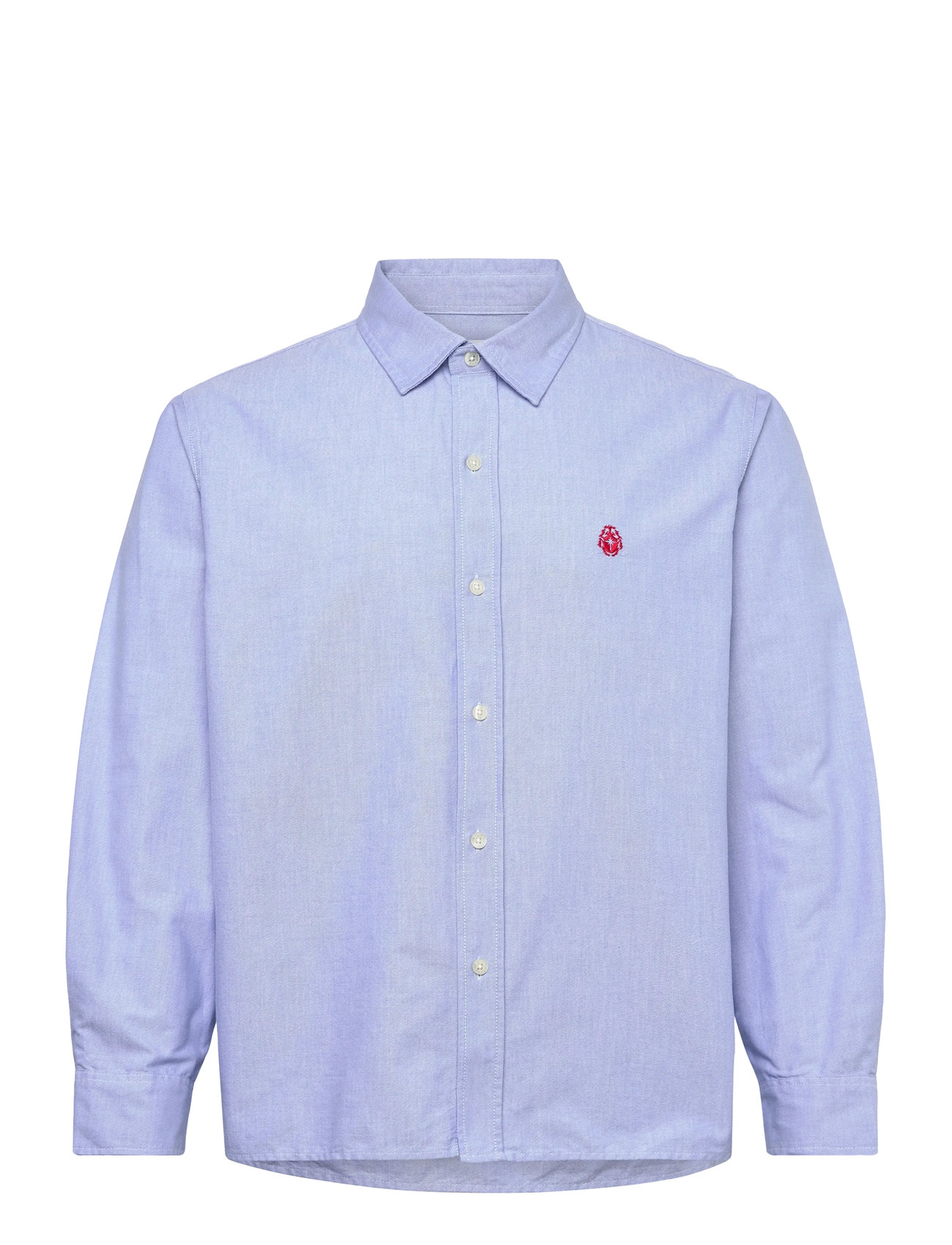 Edwin Big Ox-Shirt Ls, L, Blue, Shirts > Oxford Shirt, Herre