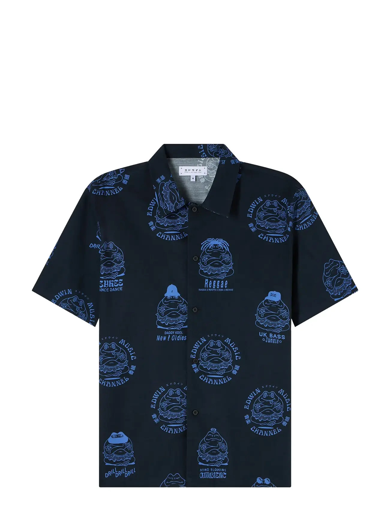 Edwin Emc Shirt Ss - Multicolor, S, Black, Skjorter > Kortærmede Shirts, Herre