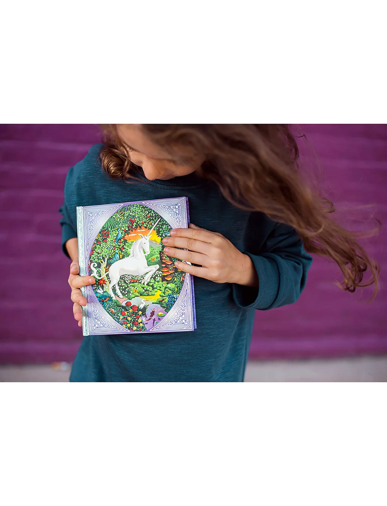 Eeboo Unicorn Diary, One Size, Multi/patterned, Tegning > Kalendere Og Notesbøger, Børn