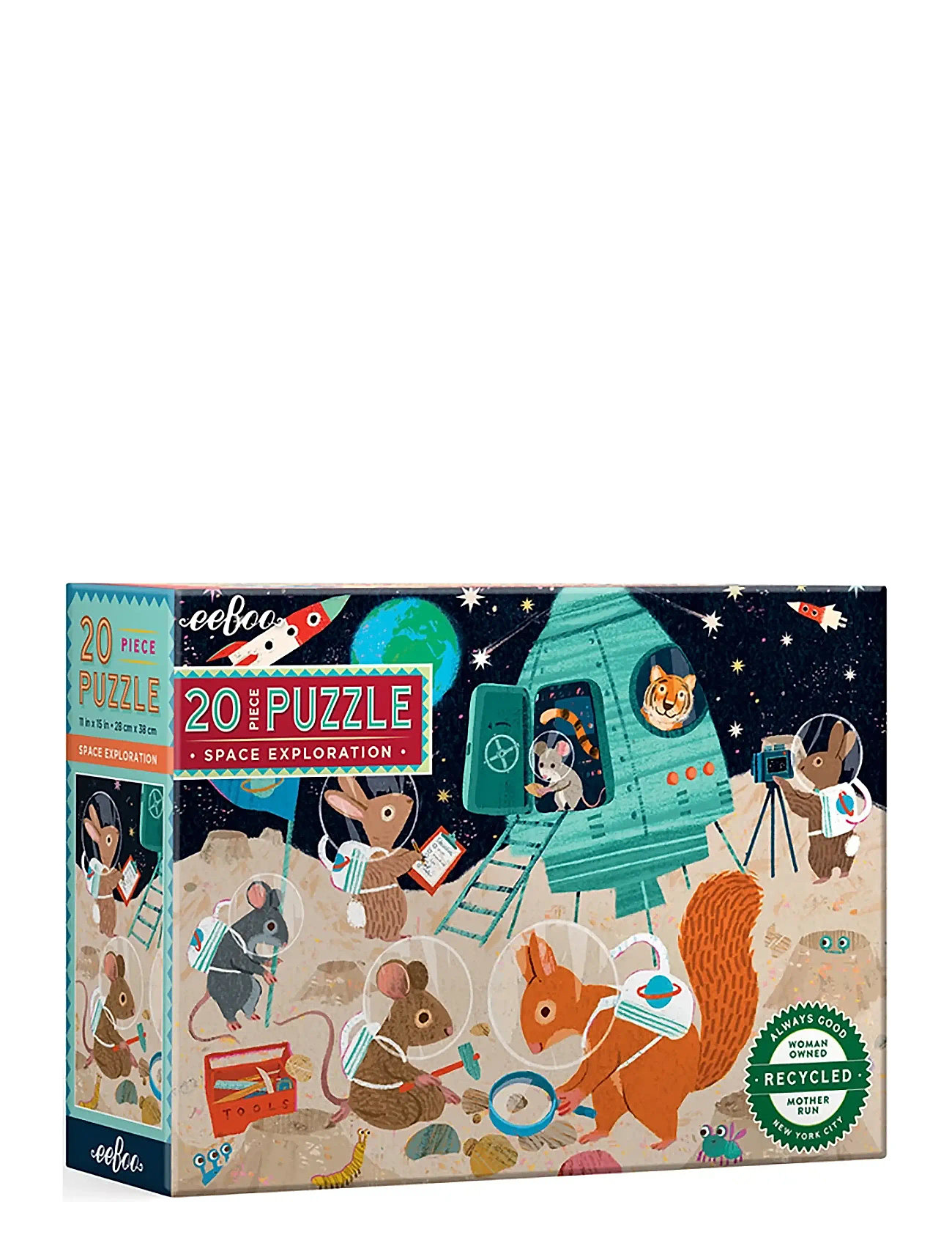 Puzzle 20 Pcs - Space Exploration Toys Puzzles And Games Puzzles Classic Puzzles Multi/patterned Eeboo