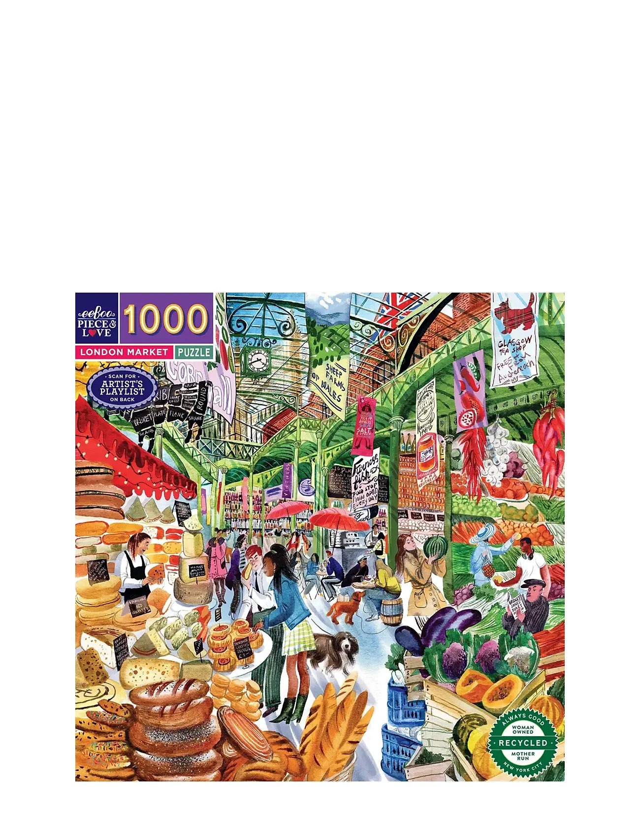 Puzzle 1000 Pcs - London Market Toys Puzzles And Games Puzzles Classic Puzzles Multi/patterned Eeboo