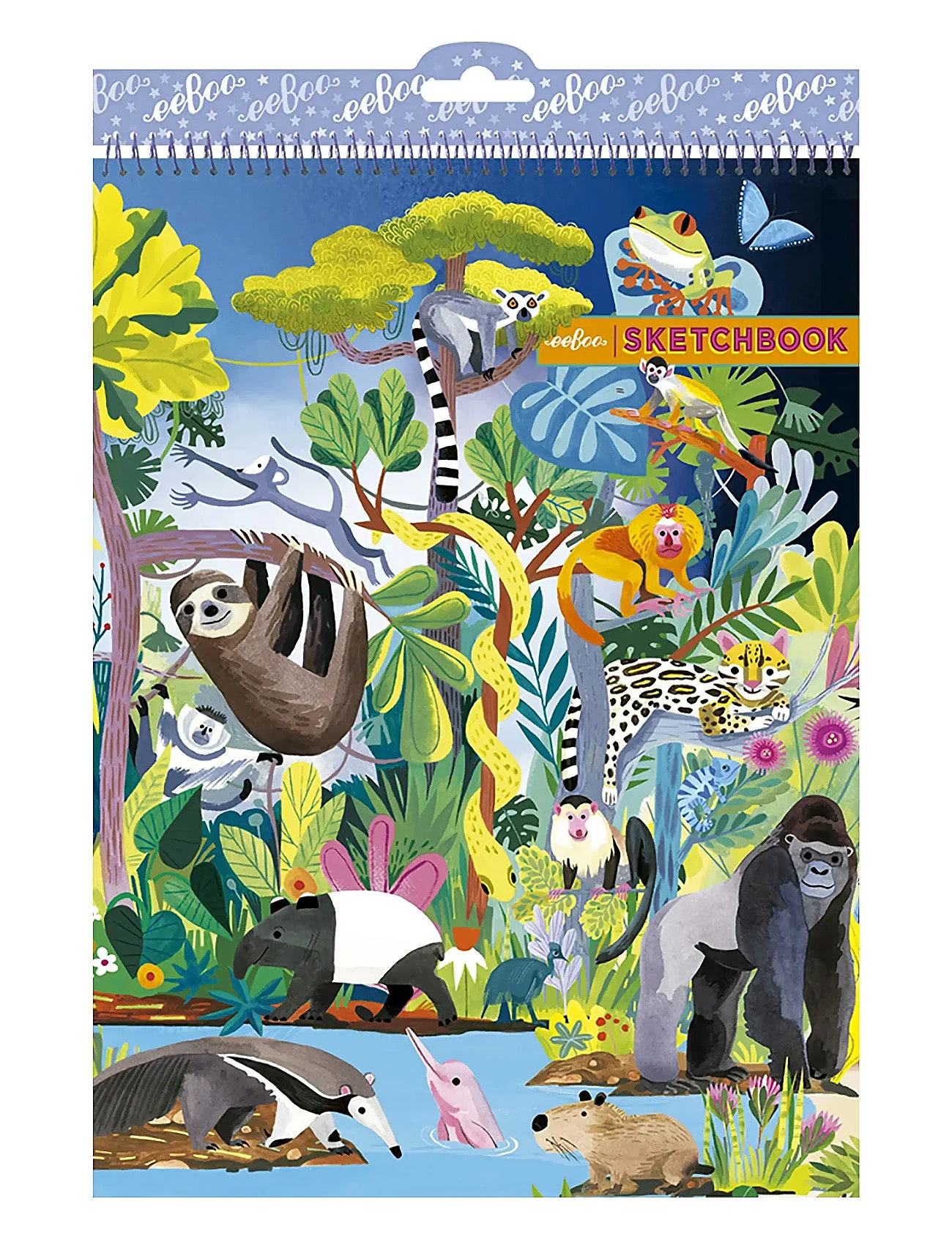 Sketchbook - Rainforest Toys Creativity Drawing & Crafts Drawing Coloring & Craft Books Multi/patterned Eeboo