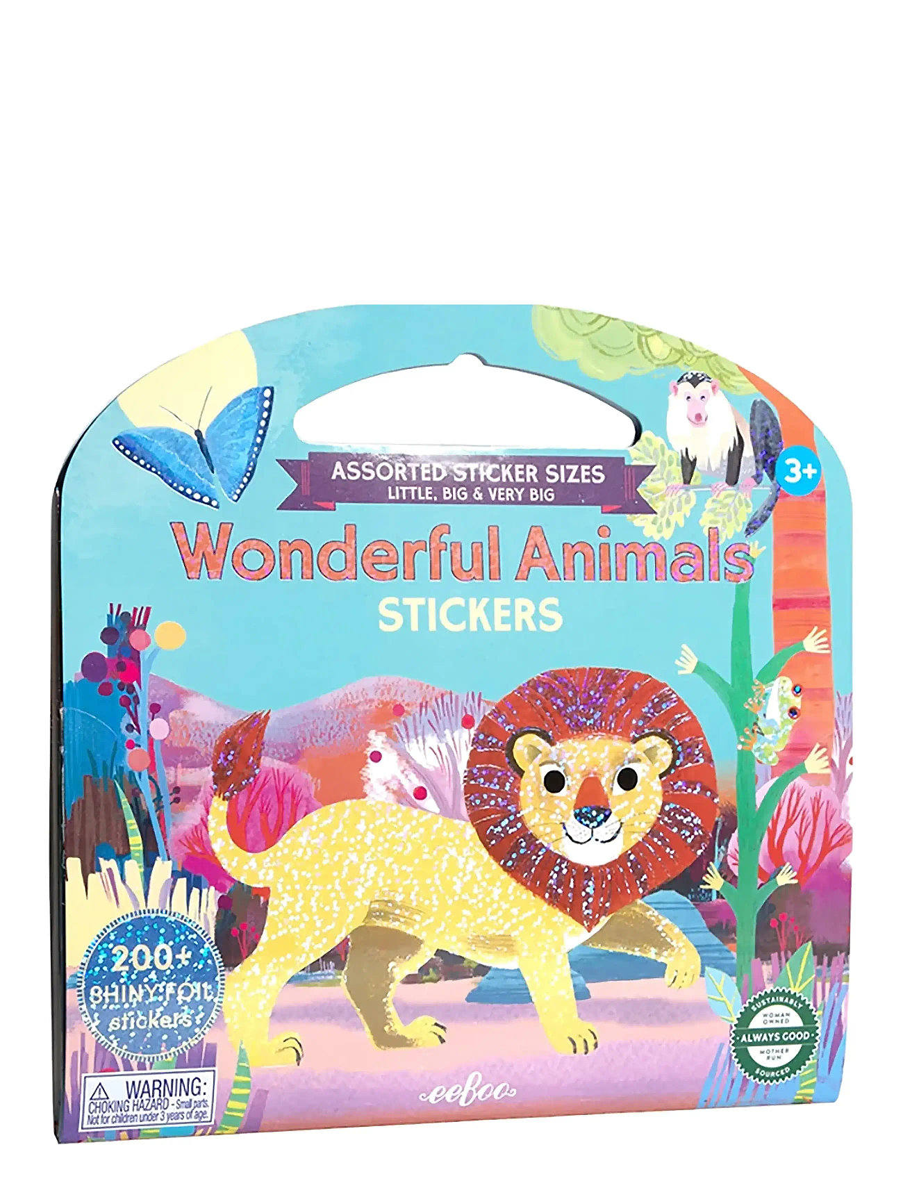 Sticker Book - Wonderful Animals Toys Creativity Drawing & Crafts Drawing Coloring & Craft Books Multi/patterned Eeboo