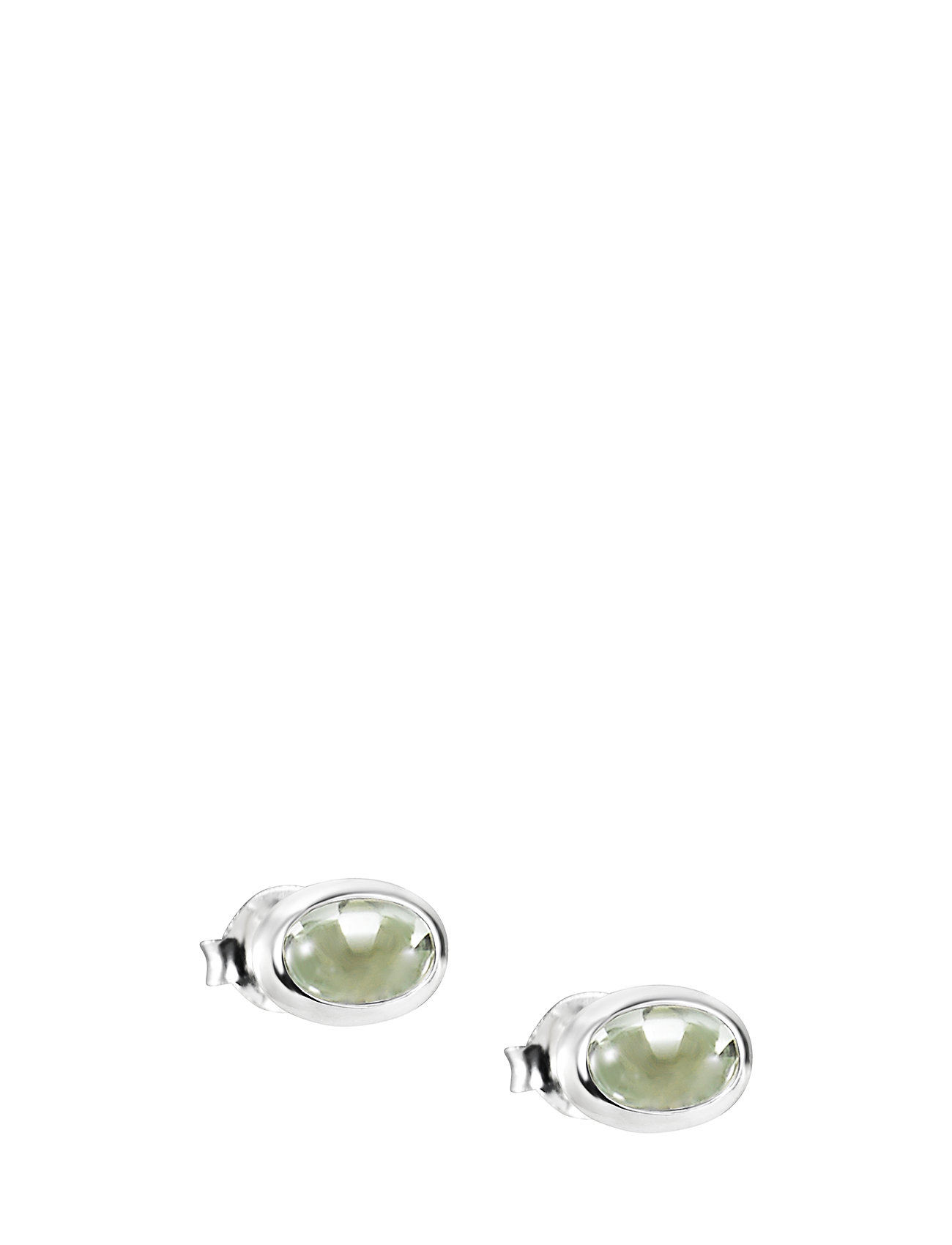 Love Bead Ear Silver - Green Quartz Accessories Jewellery Earrings Studs Hopea Efva Attling