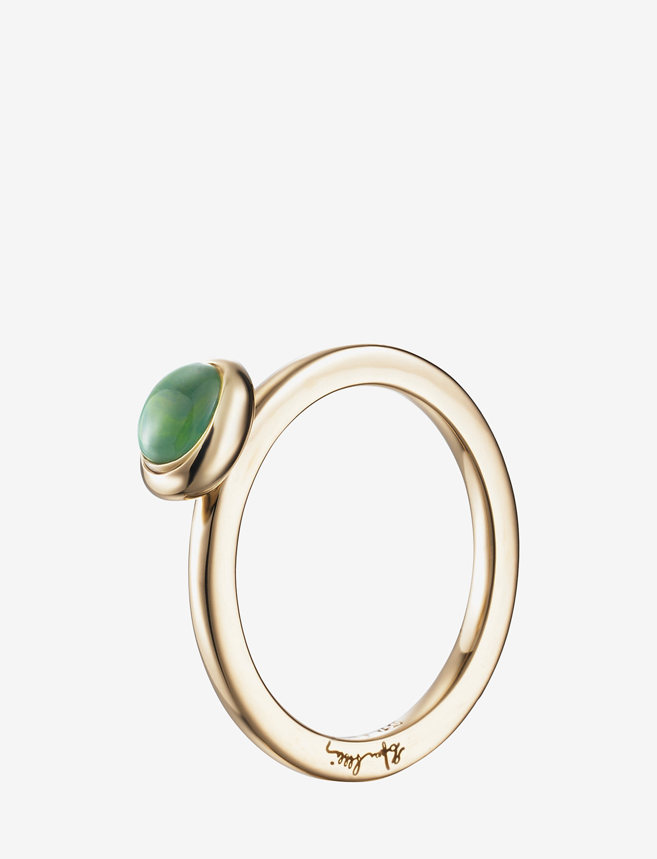 green agate ring