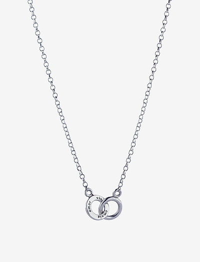 Mini Twosome Necklace - riipukset - silver
