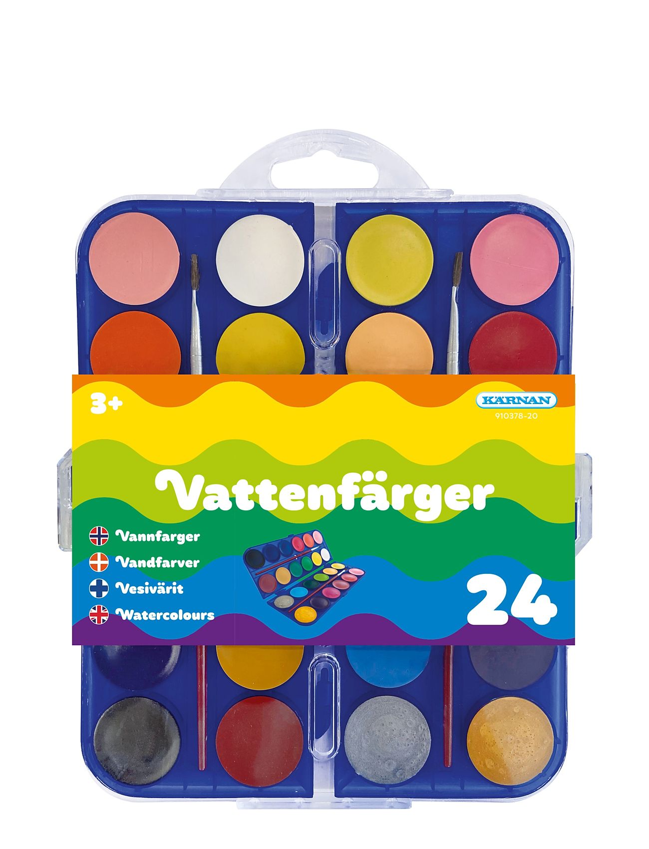 Kärnan Vattenfärger 24 St Multi/patterned