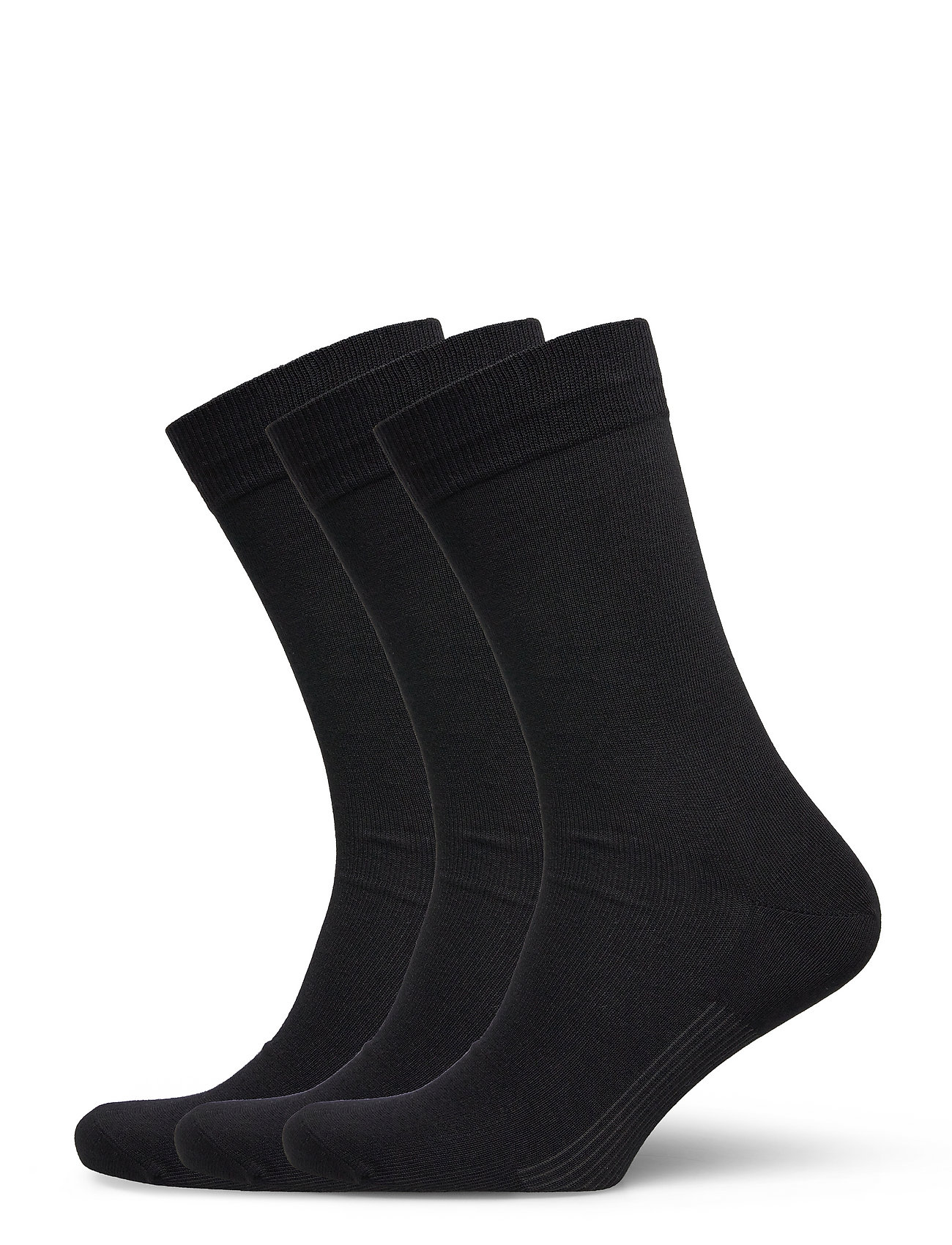 Egtved Egtved Socks Cotton 3-Pack, 40-45, Black, Sokker > Almindelige Sokker, Herre