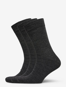 Egtved twin socks   3-pack - zeķu multipaka - mörkgrå me