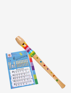 EICHHORN - Music Wooden-Flute, 32cm - lære leg - multi coloured