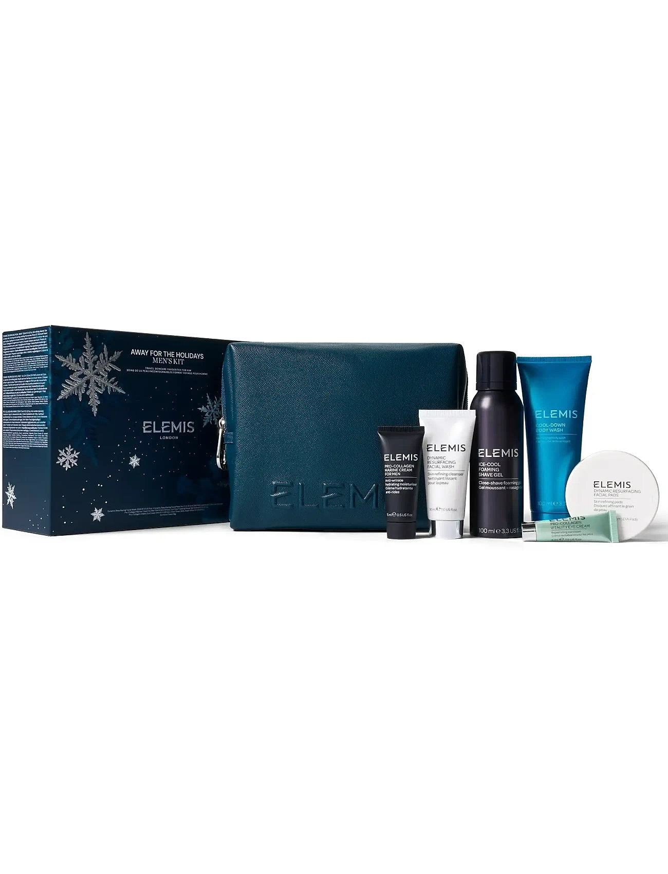 Elemis Kit: Away For The Holidays - Men's Travel Skincare Favourites, One Size, Navy, All Sæt > Giftsets, Herre