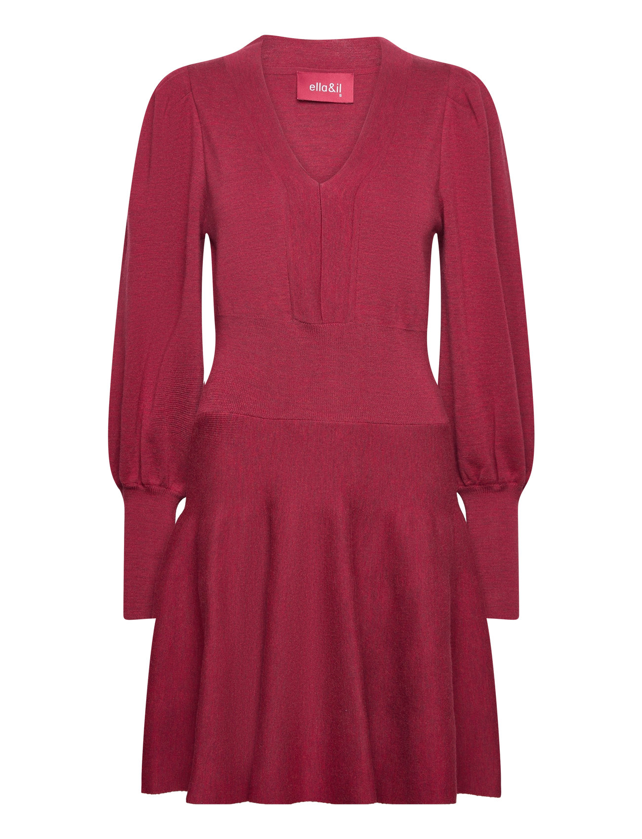 Ella&il Jules Merino Dress Burgundy