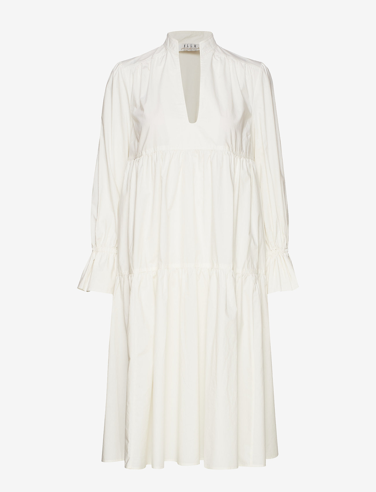 midi dress with ruffle bottom