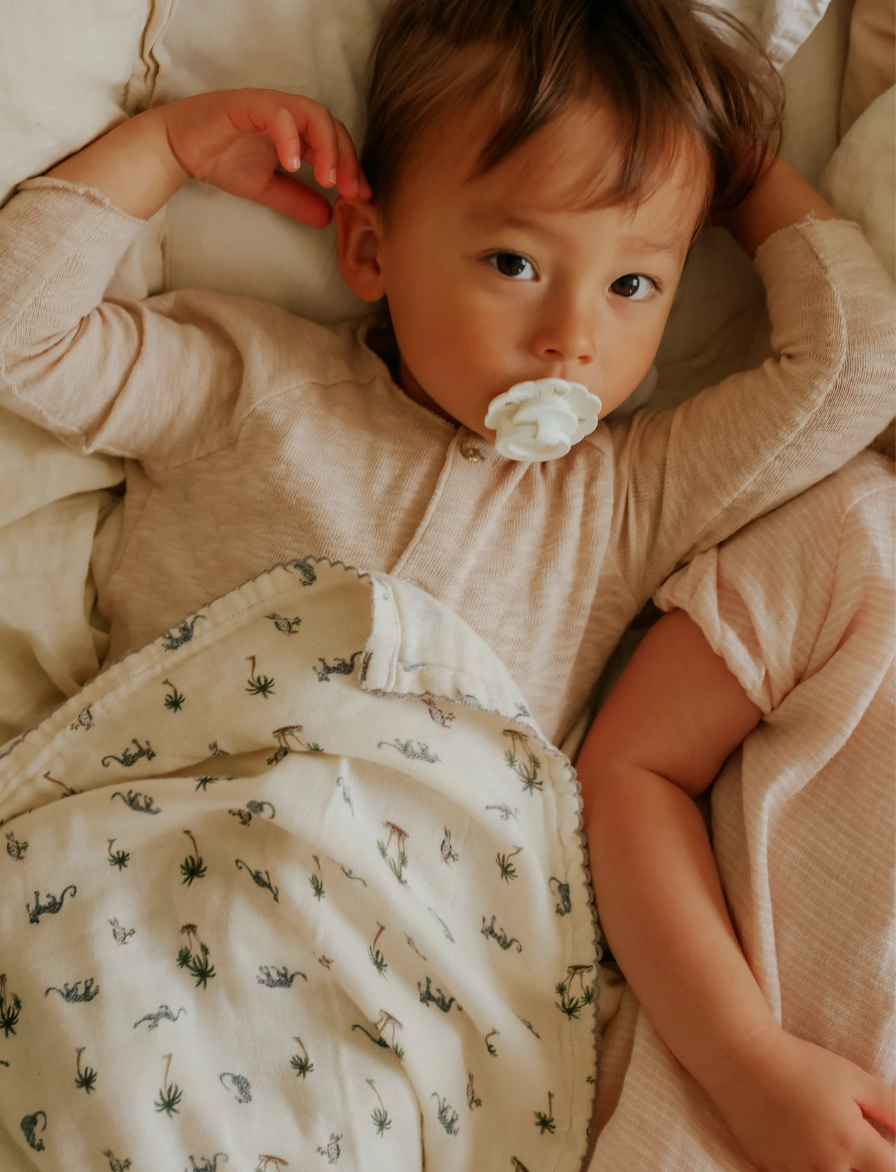 Elodie Details Pacifier Binky Bloom Vanilla White, One Size, White, Sutter Og Tilbehør > Sutter, Børn