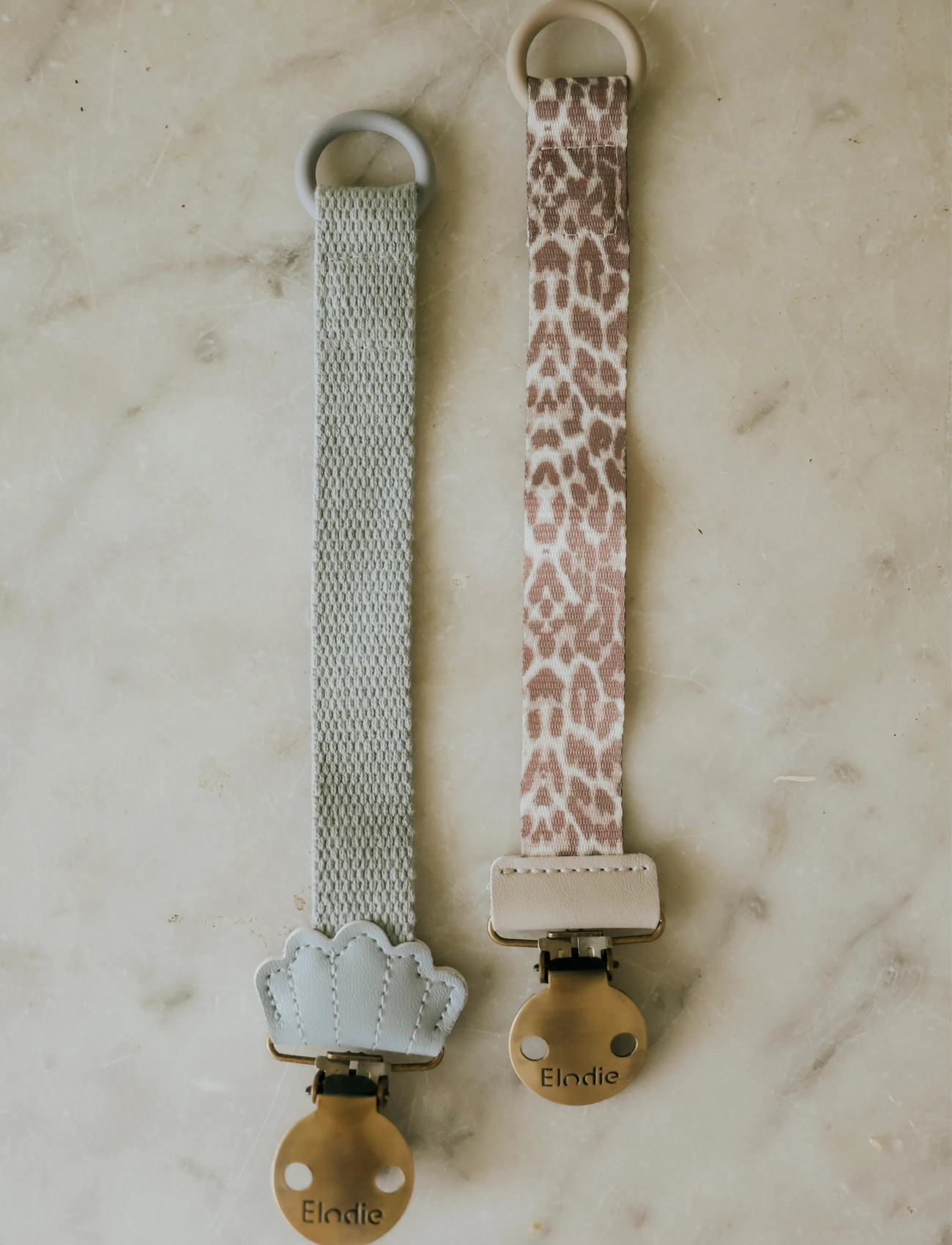 Elodie Details Pacifier Clip Le Leopard, One Size, Brown, Sutter Og Tilbehør > Sutteklemmer, Børn