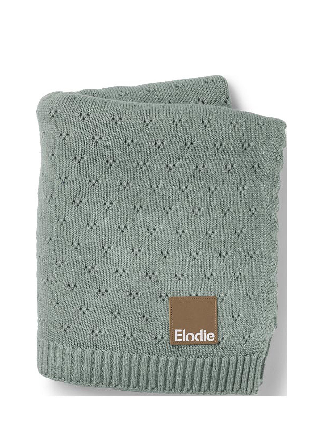 Elodie Details Pointelle Blanket - Pebble Green - Boozt.com