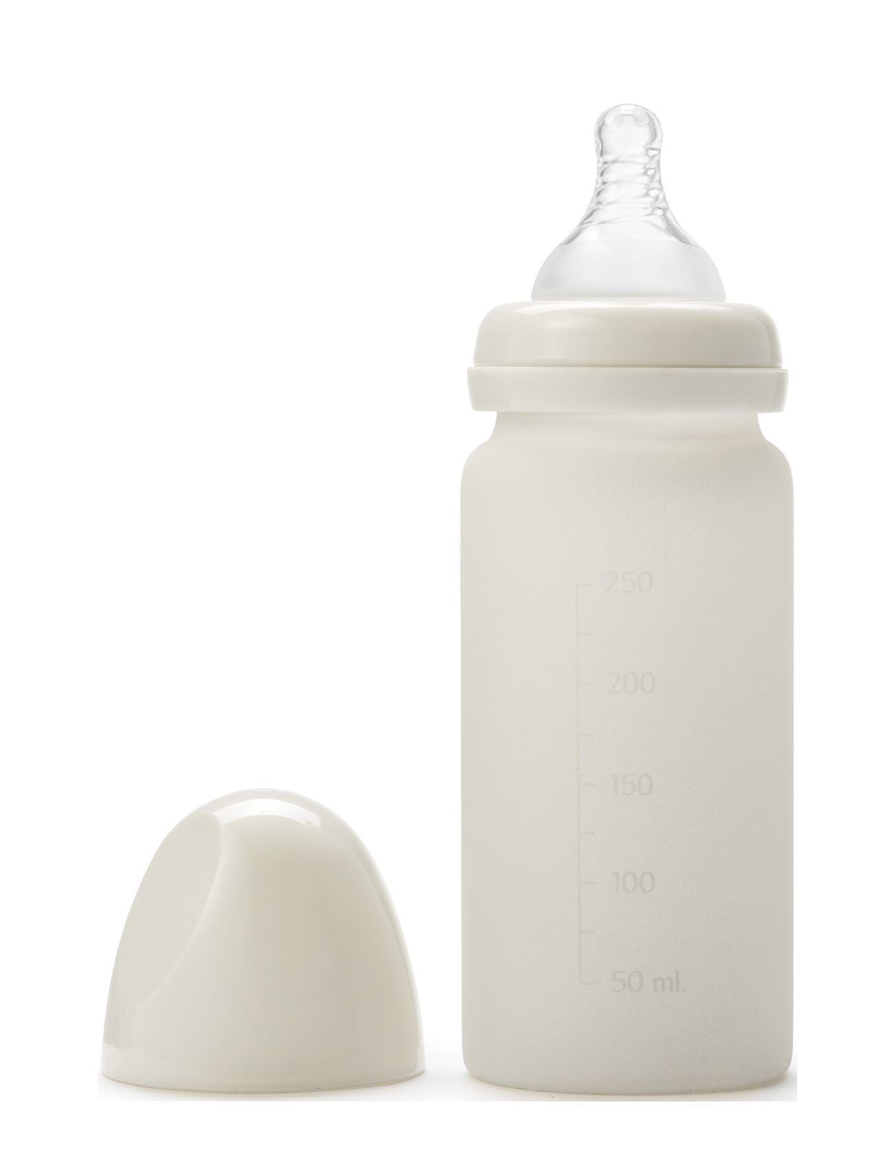 Elodie Details Glass Feeding Bottle - Vanilla White Vit