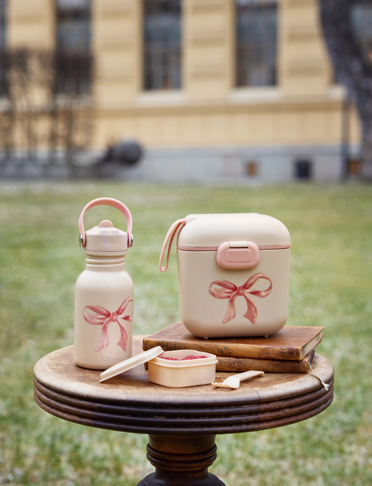 Elodie Details Water Bottle - Rosy Bow, 350 ml, Pink, Hjem > Måltidstid, Børn