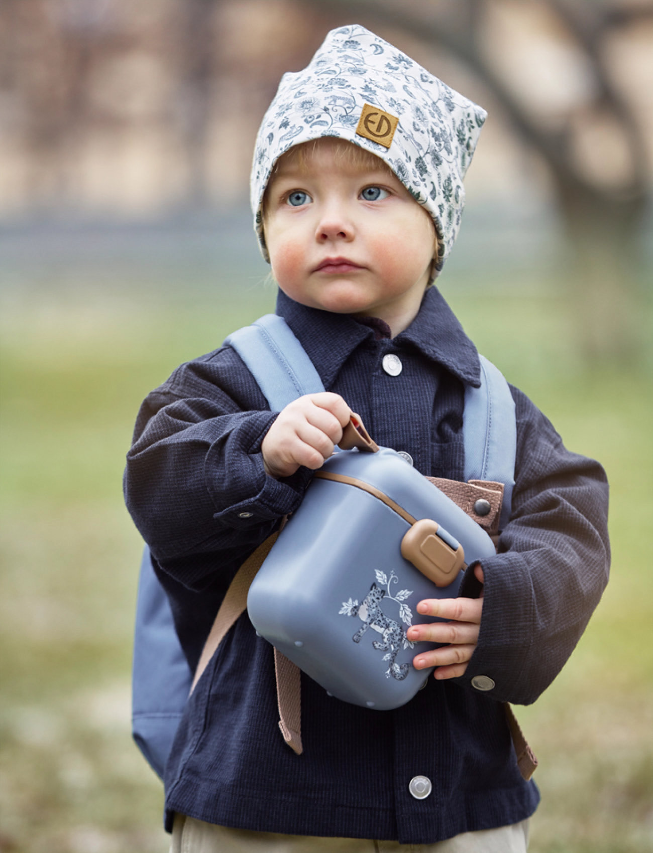 Elodie Details Lunch & Snack Box - Garden Leo, 800 ml, Blue, Måltidstid > Madkasser, Børn