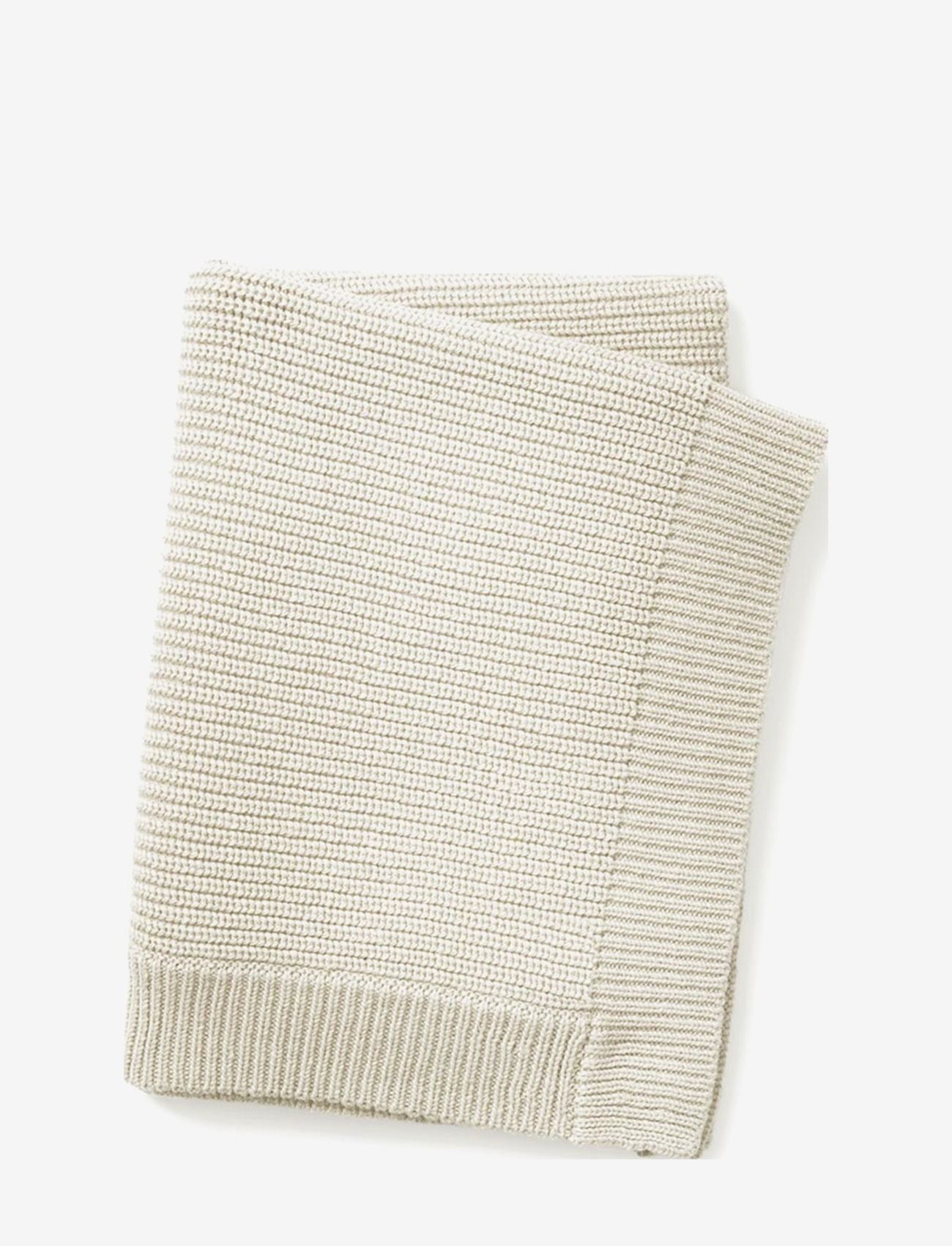 Elodie Details - Wool Knitted Blanket - Vanilla White - blankets - vanilla white - 1