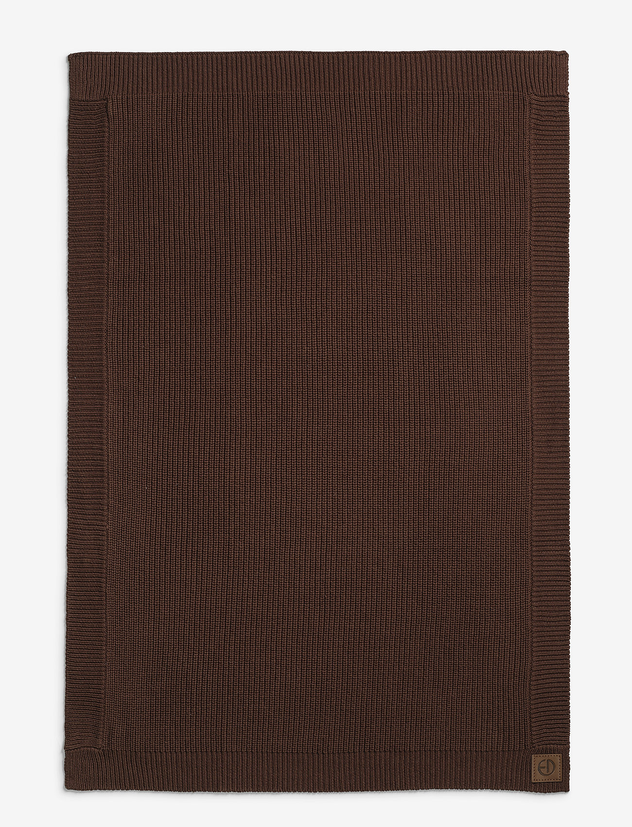 Elodie Details Wool Knitted Blanket Chocolate Blankets & quilts