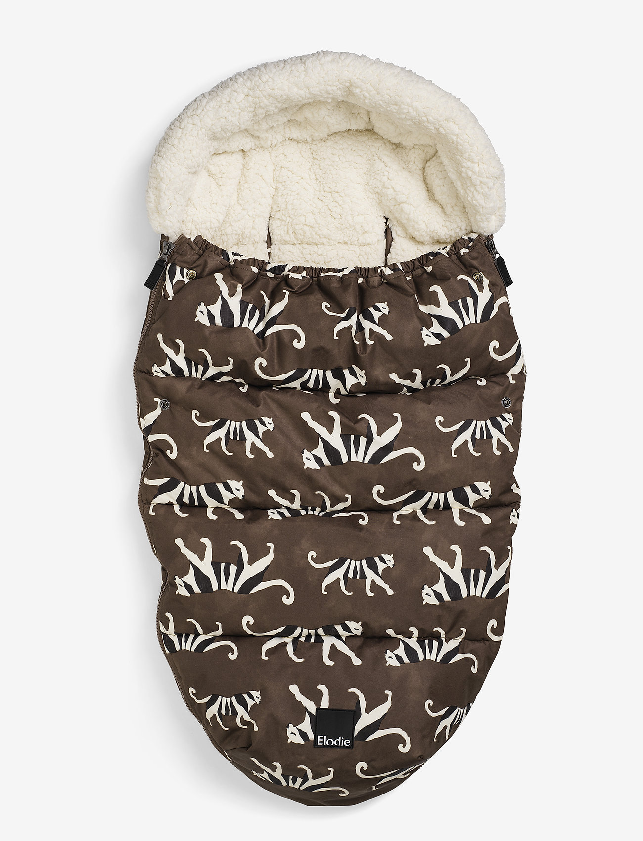 Footmuff White Tiger Brown White 139 Elodie Details Boozt Com