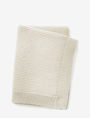 Wool Knitted Blanket - Vanilla White - VANILLA WHITE