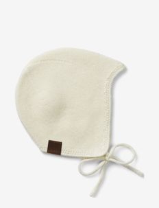 Wool Knitted Baby Hat - Vanilla White - babymutsjes - vanilla white