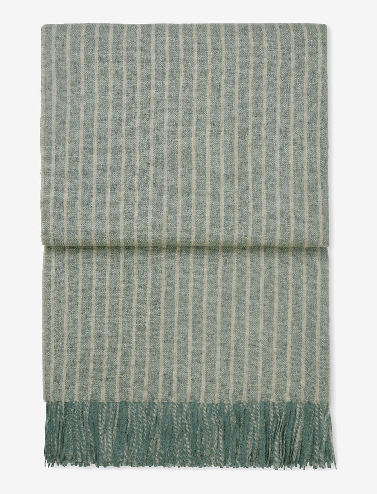 Elvang - Stripes throw - winter scarves - green - 1
