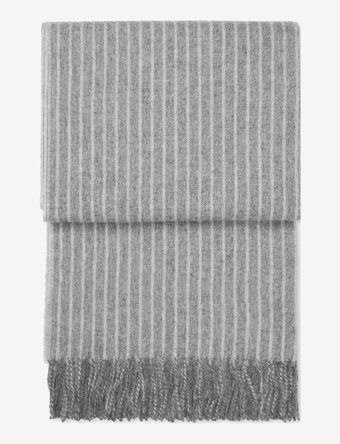 Elvang - Stripes throw - winter scarves - grey - 1