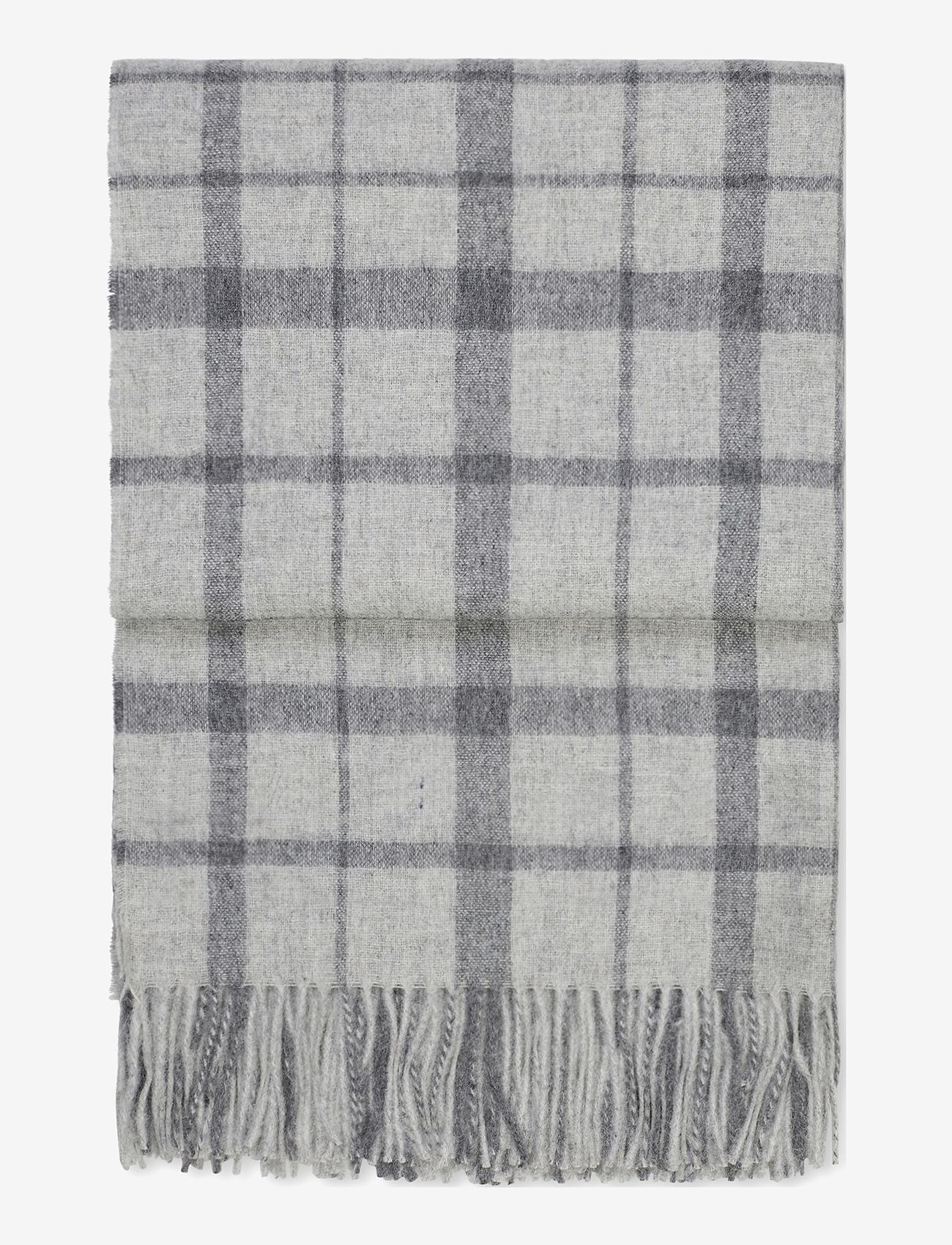 Elvang - Tweed throw - winter scarves - grey - 1