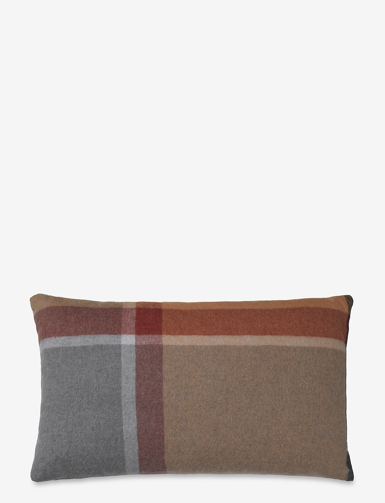Elvang - Manhattan cushion - poszewka na poduszkę - terracotta/red magma - 0