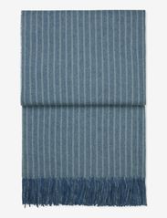 Elvang - Stripes throw - winter scarves - mirage blue - 1