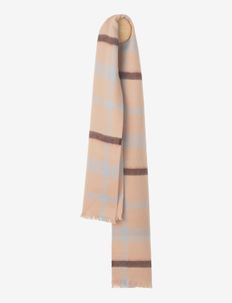 London scarf - winter scarves - lagoon/beige/chocolate
