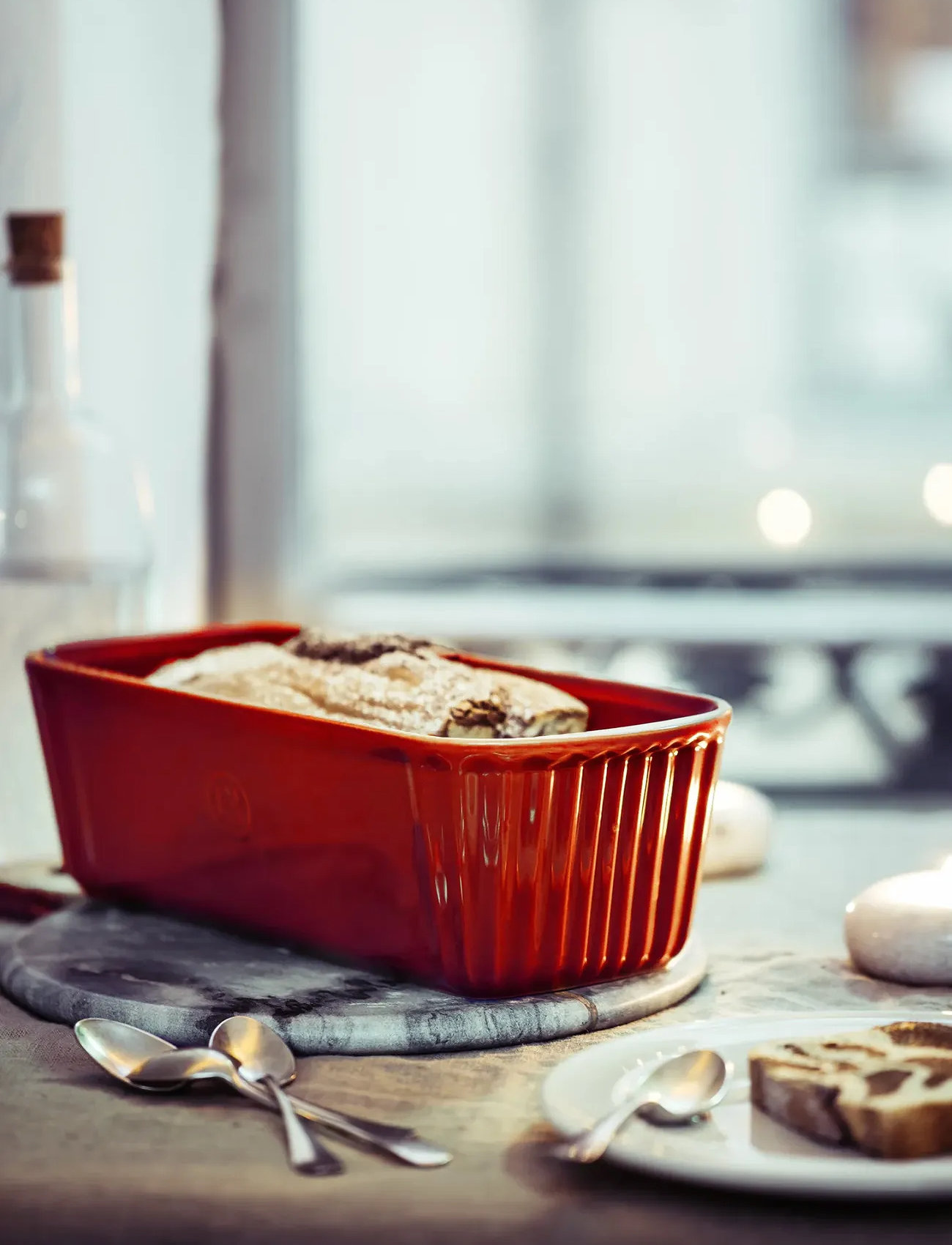 Emile Henry Loaf Baking Dish, 1.8 L, Red, Bageforme > Brødforme, Unisex