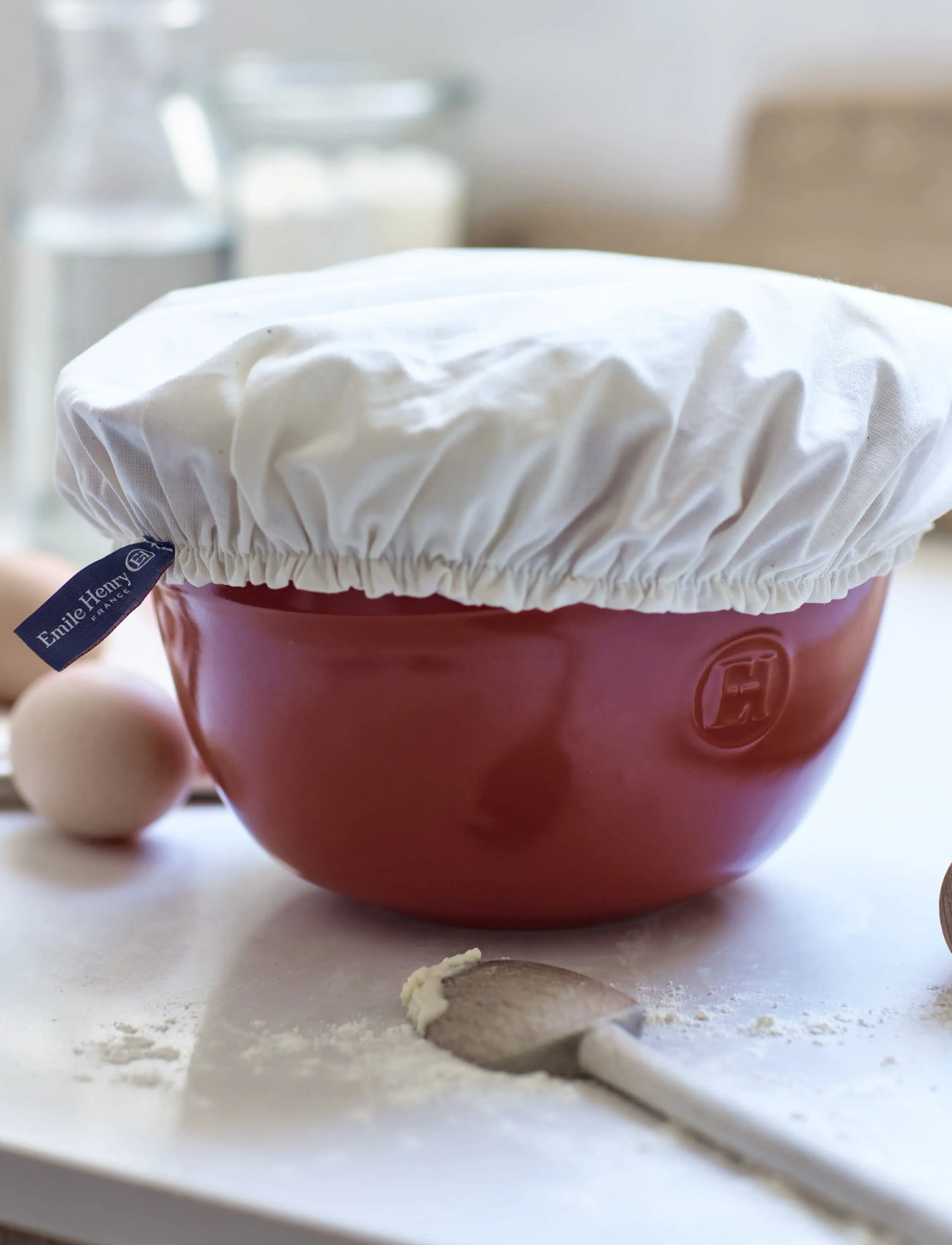 Emile Henry Mixing Bowl - 3,5L, 3.5 L, Red, Bagetilbehør > Røreskåle, Unisex