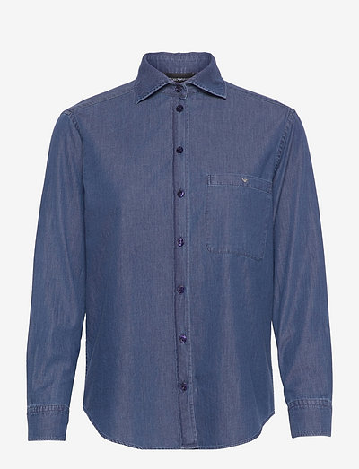 SHIRT - chemises en jeans - denim blu