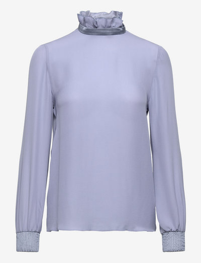 TOP - blouses met lange mouwen - azzurro