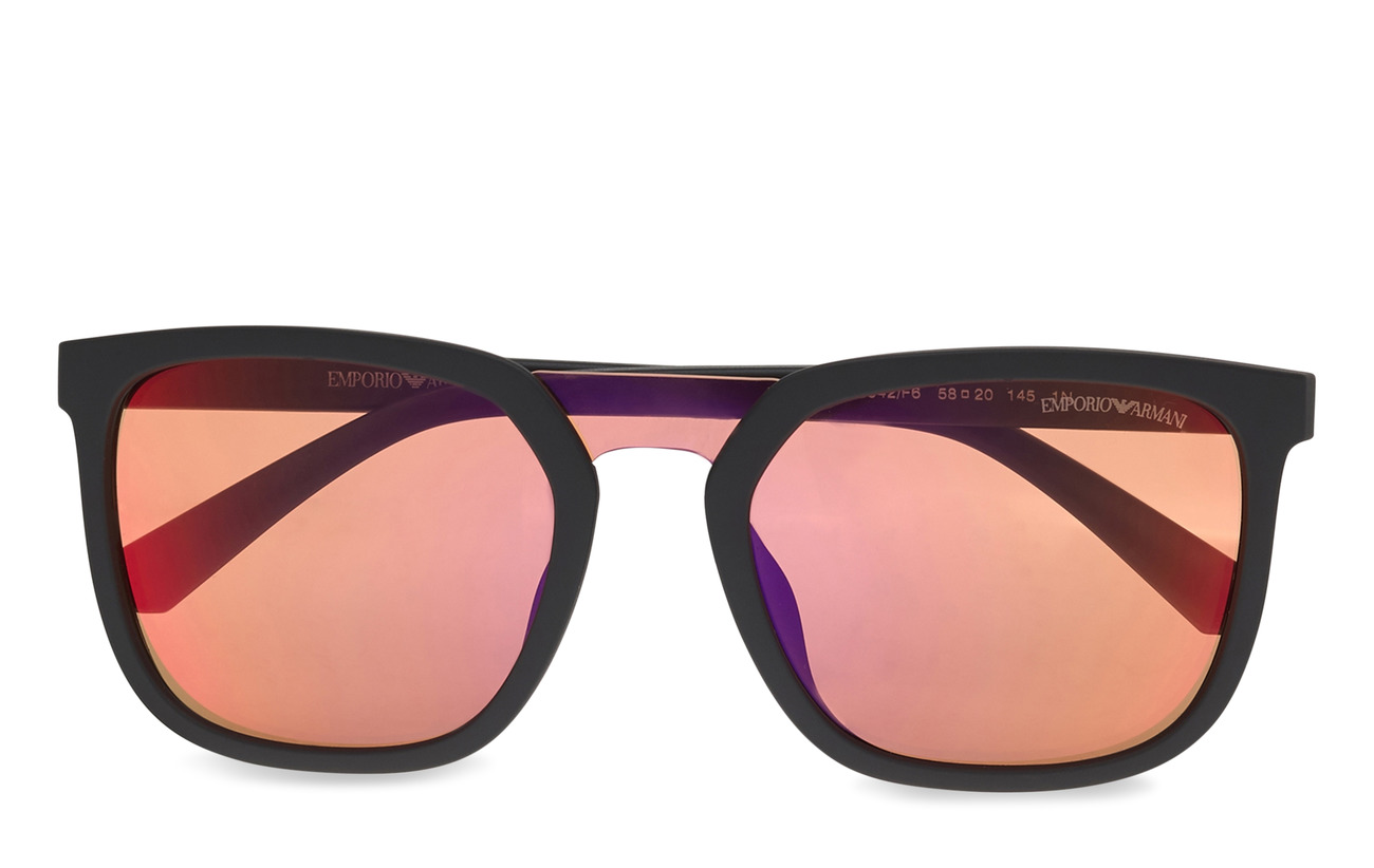 emporio armani matte black sunglasses