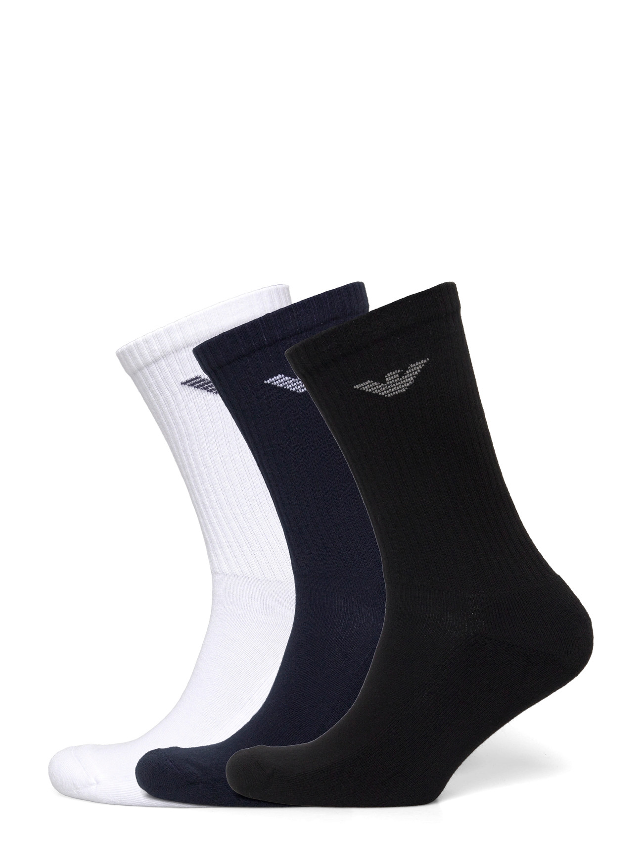 EMPORIO ARMANI Herren's Knit Kurz Socken Weiß - One Size - Herren